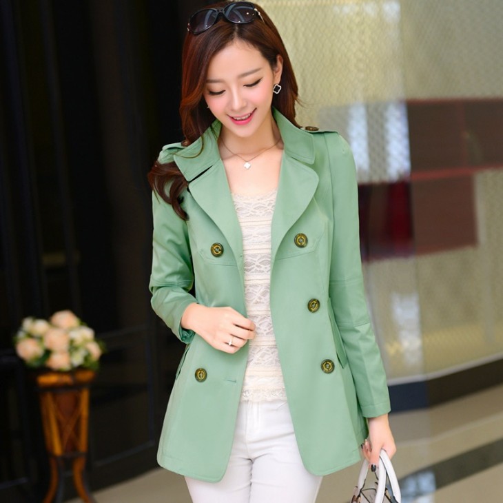 2015-coarenc-pilot-for-Femei-Breastat-Short-Trench-Slim-Elegant-Windbreaker-Windcheater-Feminin-Raincoat-M