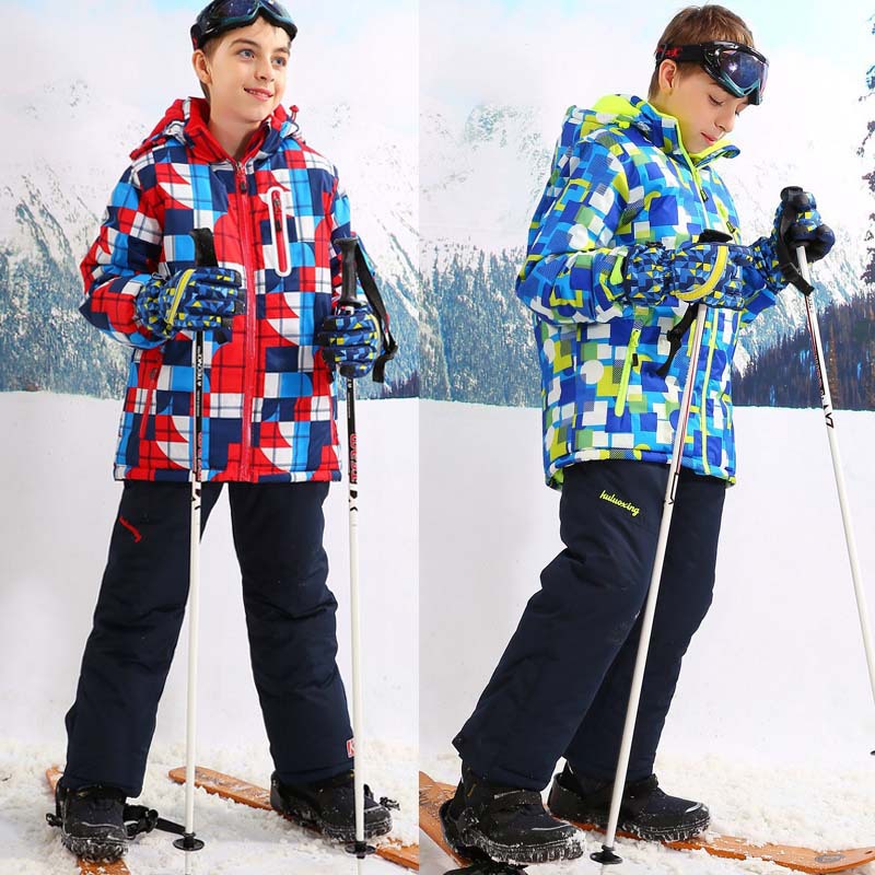 สำหรับ -A-30-DEGRE-OUCREN-OUTERWear- เสื้อคลุมที่อบอุ่น - สปอร์ต - Font-B-Ski-B-Font-B-font-suit-kids-clothes