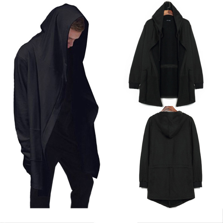 Free-2016-toamna-iarna-Fashion-New-negru-Cloak-Hooded-Male-Streetwear-Hip-Hop-Hop-Hoodies-îmbrăcăminte