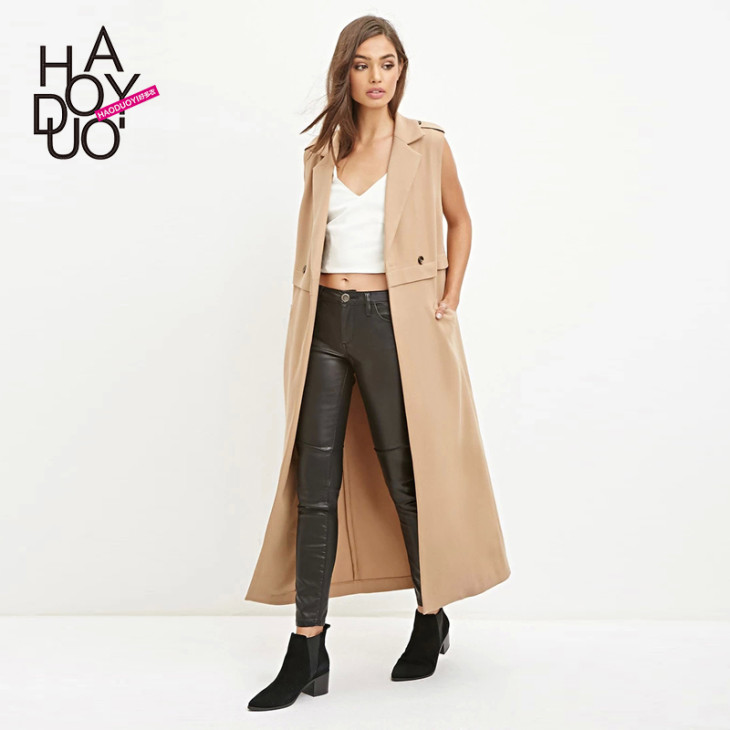 Hoduoyi-2015-toamna-Noua-Fashion-OL-TOUS-BUTTONS-SLIM-Sleeve-Trench-Suport-for-Femei