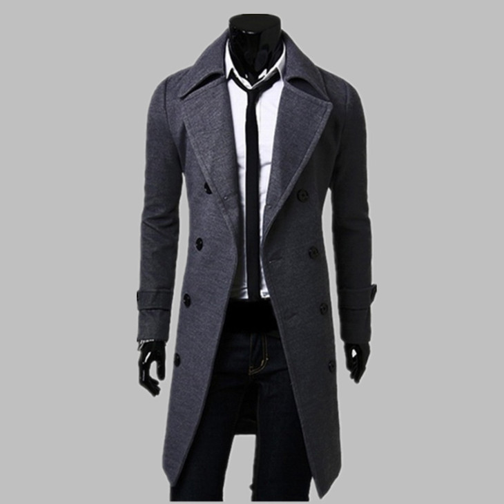 Nou-fashion-coapse-coapse-bărbați-lungime-faimos-faimos-brand-mens-overcoat-dublu-brested-Slim-Fit