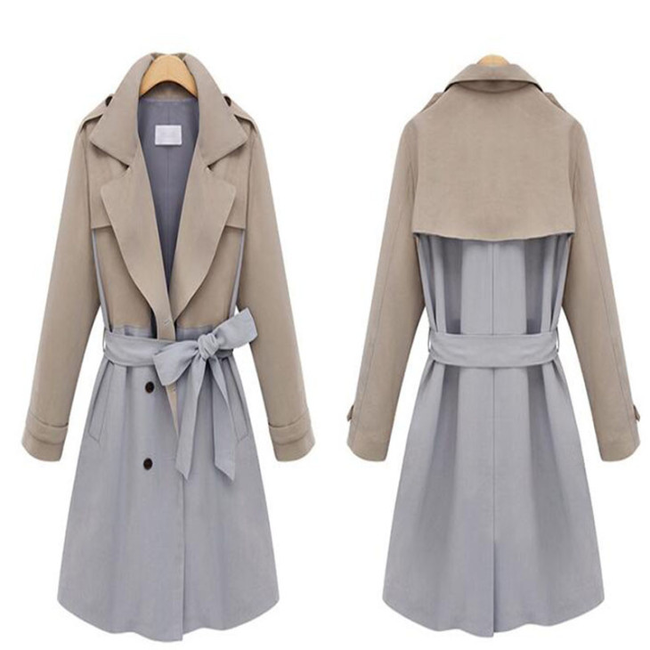 Primăvara-Trench-Coat-For-Femei-2015-Fashion-Women-Raincoat-Cu-Belt-Plus-Size-Slim-Outwear-Femei