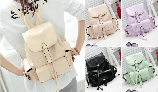 Femei și dulci-artificiale-folie-foldover-cristal-Clear-Pockets-Backpack