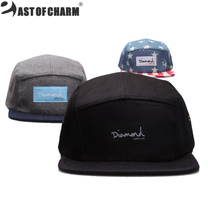 20-Style-Diamond-Five-5-Panel-Snapback-Caps-Fashion-Hip-Hop-Cap-Flat-Hats-For-Men