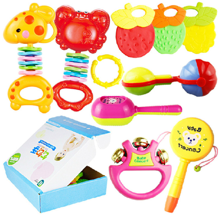 2015-New-0-12-Months-Baby-font-b-Toys-b-font-10Pcs-Set-Musical-Bell-Early