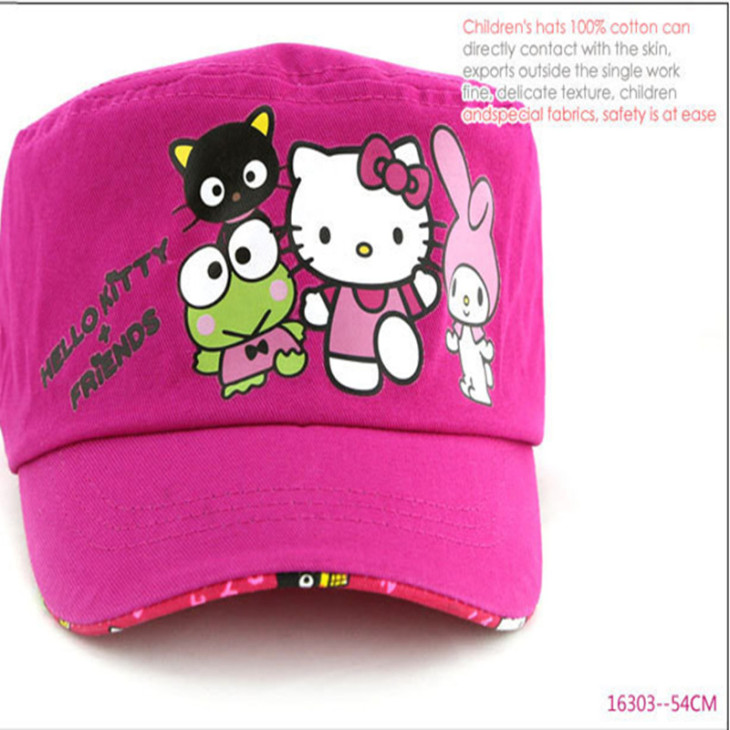 2015-New-Hats-For-Children-Cartoon-Hello-Kitty-Caps-Baseball-Caps-Children-s-Hats-Baby-Casual