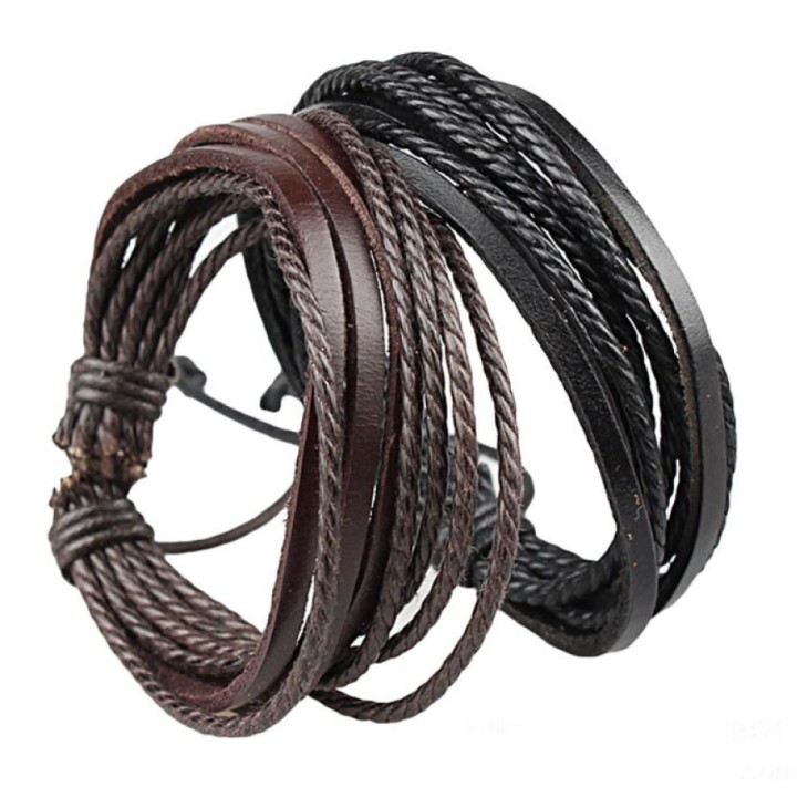 Newly-Design-HOT-Wrap-font-b-Leather-b-font-Bracelets-font-b-Bangles-b-font-For