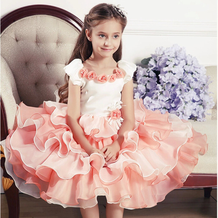 2015-New-Designer-England-Style-Flower-Girl-Dresses-For-Weddings-Children-Clothing-Kids-Girl-Princess-Formal